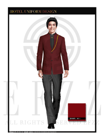 酒店中餐廳領班男款制服設計圖124