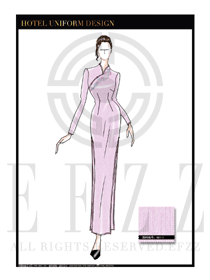 星級酒店中餐廳女領班制服設計圖147
