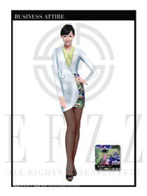 女時尚OL職業裝設計圖1120