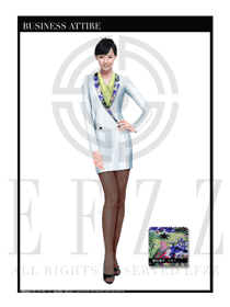 女時(shí)尚OL職業(yè)裝設(shè)計(jì)圖1122