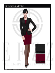 女時(shí)尚OL職業(yè)裝設(shè)計(jì)圖1125