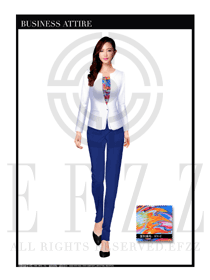 女時(shí)尚OL職業(yè)裝設(shè)計(jì)圖1135