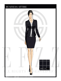 女時尚OL職業(yè)裝設(shè)計圖1166