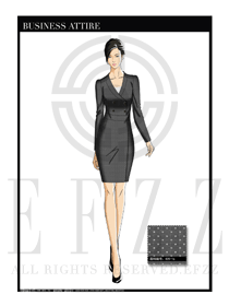 女時尚OL職業(yè)裝設計圖1168