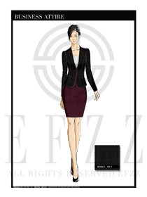 女時尚OL職業(yè)裝設計圖1177