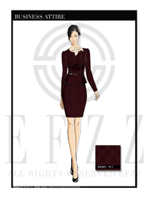 女時尚OL職業裝設計圖1185