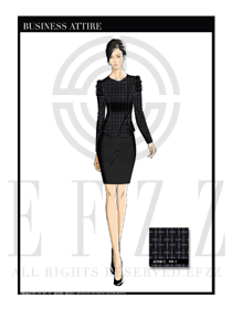 女時尚OL職業裝設計圖1188