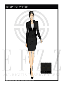 女時尚OL職業(yè)裝設計圖1189
