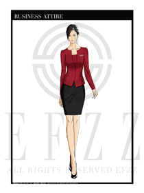 女時尚OL職業裝設計圖1195