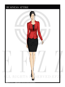 女時尚OL職業(yè)裝設(shè)計圖1200