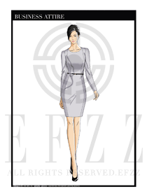 女時尚OL職業裝設計圖1203