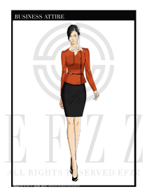 女時尚OL職業(yè)裝設(shè)計圖1215