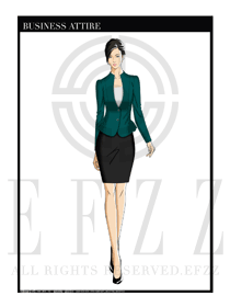 女時(shí)尚OL職業(yè)裝設(shè)計(jì)圖1219