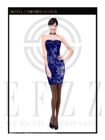 夜總會DJ包房公主服設計圖729