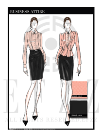 女時尚OL職業裝設計圖1228
