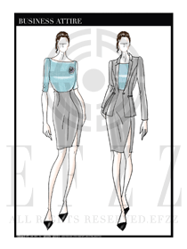 女時尚OL職業裝設計圖1241