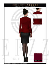 OL時(shí)尚女秋冬長(zhǎng)袖職業(yè)裝背面設(shè)計(jì)圖1255