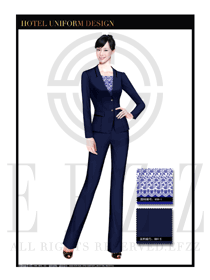 藏藍色女款酒店制服經(jīng)理職業(yè)裝設(shè)計圖418
