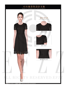 OL時尚女職業裝夏裝制服設計圖617