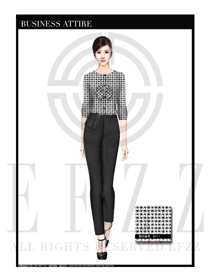 白風車麻紗女職業裝短袖襯衫款式圖360