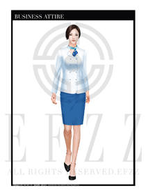 時尚典雅白女款職業套裝按摩技師制服設計圖1371