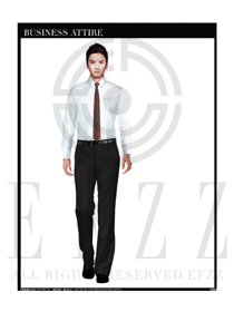 時尚白色男款商務(wù)正裝長袖襯衫款式設(shè)計圖270