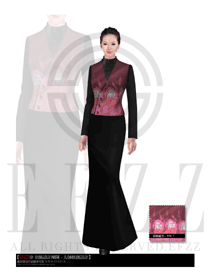 原創制服設計酒店西餐廳咨客服裝款式圖217