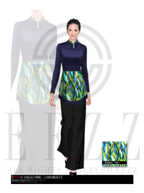 原創(chuàng)制服設(shè)計(jì)女款西餐服務(wù)員服裝款式圖872