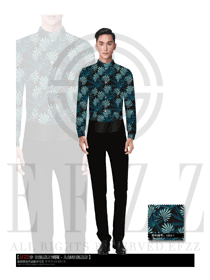 原創(chuàng)制服設(shè)計(jì)長袖男款西餐服務(wù)員服裝款式圖1173