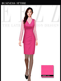 原創(chuàng)設(shè)計淺紅色女職業(yè)裝馬夾服裝款式圖336