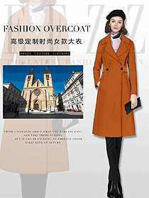 原創(chuàng)制服設(shè)計(jì)女職業(yè)裝大衣服裝款式圖211