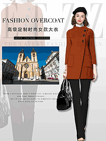 原創(chuàng)制服設(shè)計女職業(yè)裝大衣服裝款式圖218