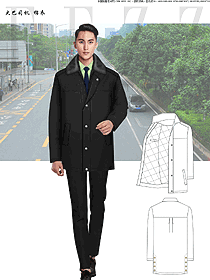 黑色男款大巴司機制服設(shè)計圖175