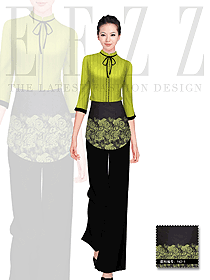 原創設計女款快餐廳服務員服裝款式圖195