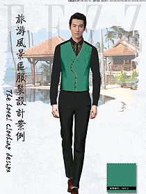時尚長袖男款西餐服務員服裝款式圖1316