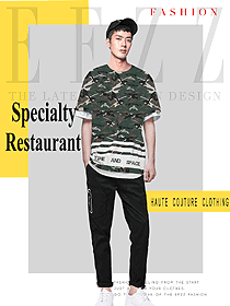 新款短袖男款快餐店服務員制服設計圖283