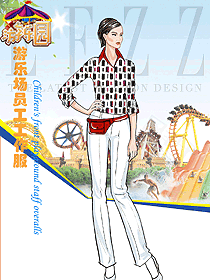 原創制服設計游樂園工作服款式圖338