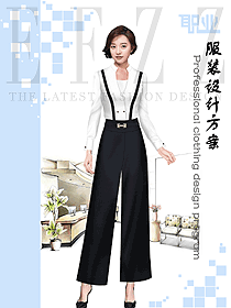 原創制服設計女職業裝長袖襯衫款式圖353