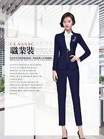 時尚長袖女秋冬職業裝制服設計圖1685