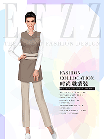 原創設計女款美容會所服裝款式圖719
