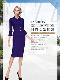 時尚女秋冬職業裝制服設計圖1775