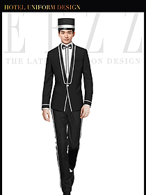 酒店門童行李生制服設(shè)計(jì)828