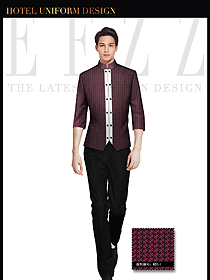 酒店服裝中餐服務(wù)員制服設(shè)計(jì)1400