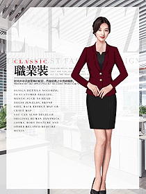 時尚女職業裝夏裝制服設計圖904