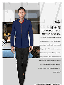 新中式男款客房服務員服裝款式圖659