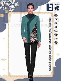 原創制服設計日式料理男服務員制服款式圖348