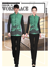 中式酒店保潔PA員工制服設(shè)計(jì)圖244