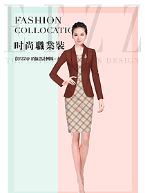 時尚女職業裝夏裝制服設計圖817