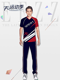 時尚男職業裝T恤制服設計圖120