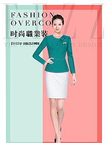 原創制服設計女秋冬職業裝設計稿1671